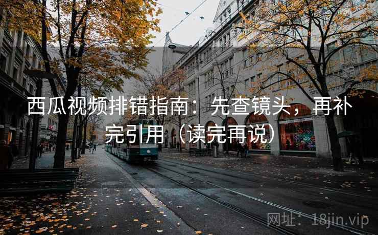 西瓜视频排错指南：先查镜头，再补完引用（读完再说）