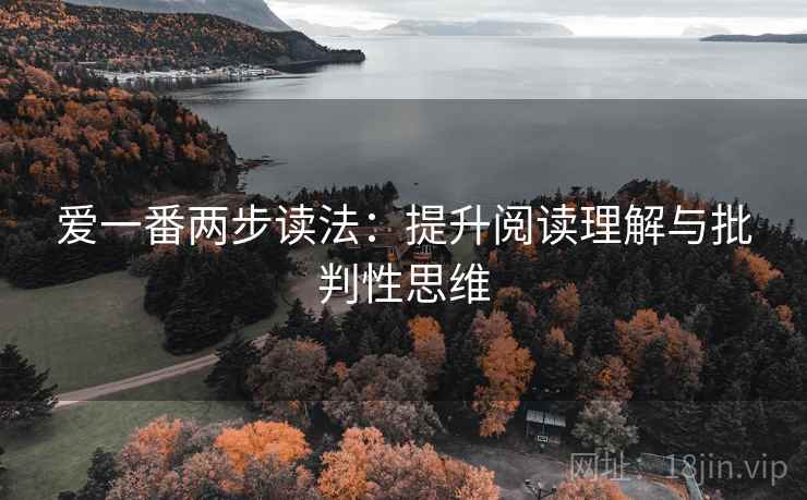 爱一番两步读法:提升阅读理解与批判性思维 爱一番两步读法:提升阅读理解与批判性思维